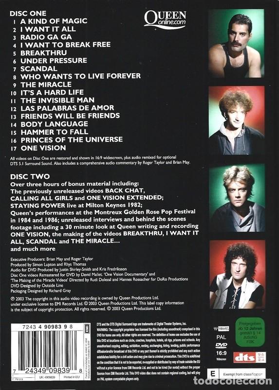 V&iacute;deos y DVD musicales: QUEEN GREATEST VIDEO HITS 2 - Foto 2