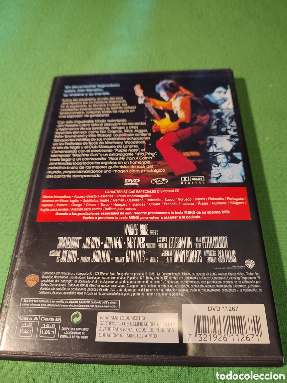 V&iacute;deos y DVD musicales: Jimi Hendrix - Documental - Foto 3