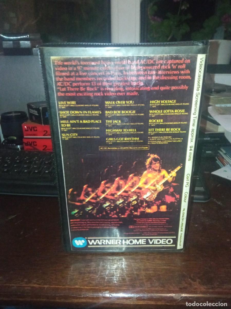 V&iacute;deos y DVD musicales: Ac DC let there be rock VHS - Foto 2