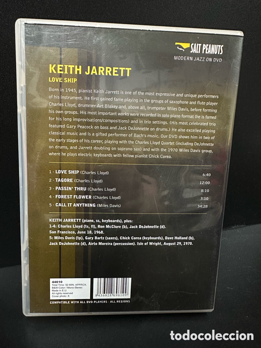 V&iacute;deos y DVD musicales: Keith Jarrett - Love Ship (DVD) - Foto 2