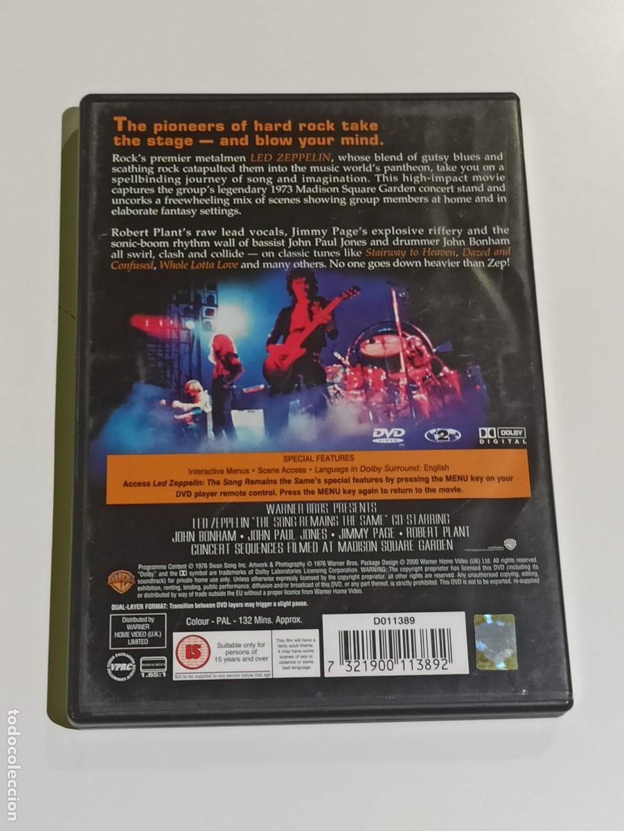 V&iacute;deos y DVD musicales: Lote dvd Led Zeppelin - Foto 7