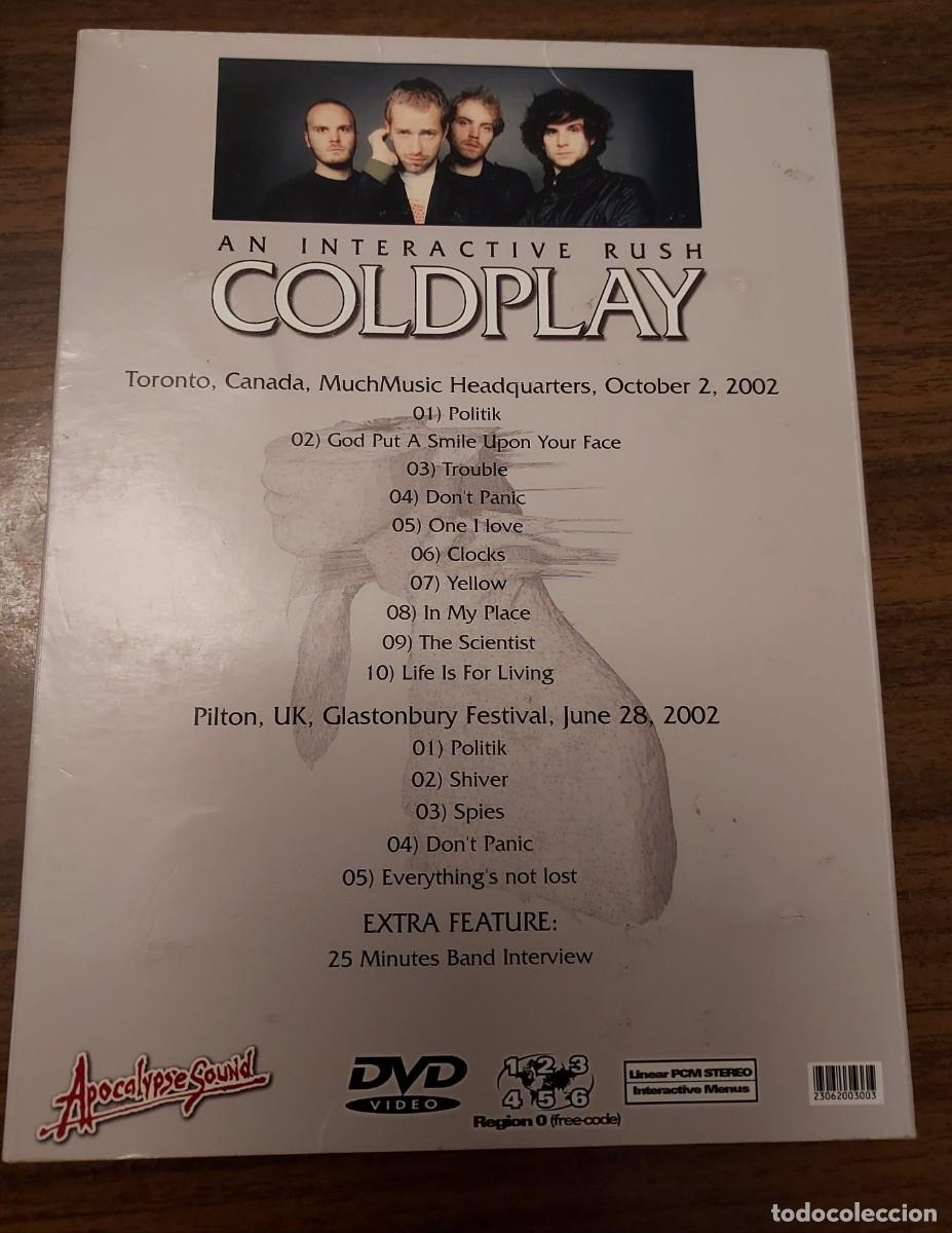 V&iacute;deos y DVD musicales: COLDPLAY - AN INTERACTIVE RUSH - DVD DIRECTO 2002 - Foto 2