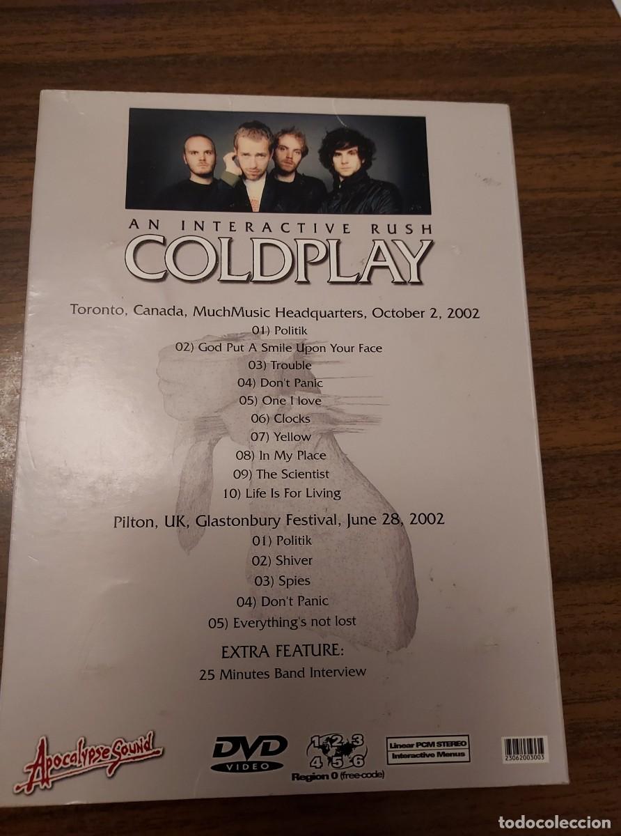 V&iacute;deos y DVD musicales: COLDPLAY - AN INTERACTIVE RUSH - DVD DIRECTO 2002 - Foto 3
