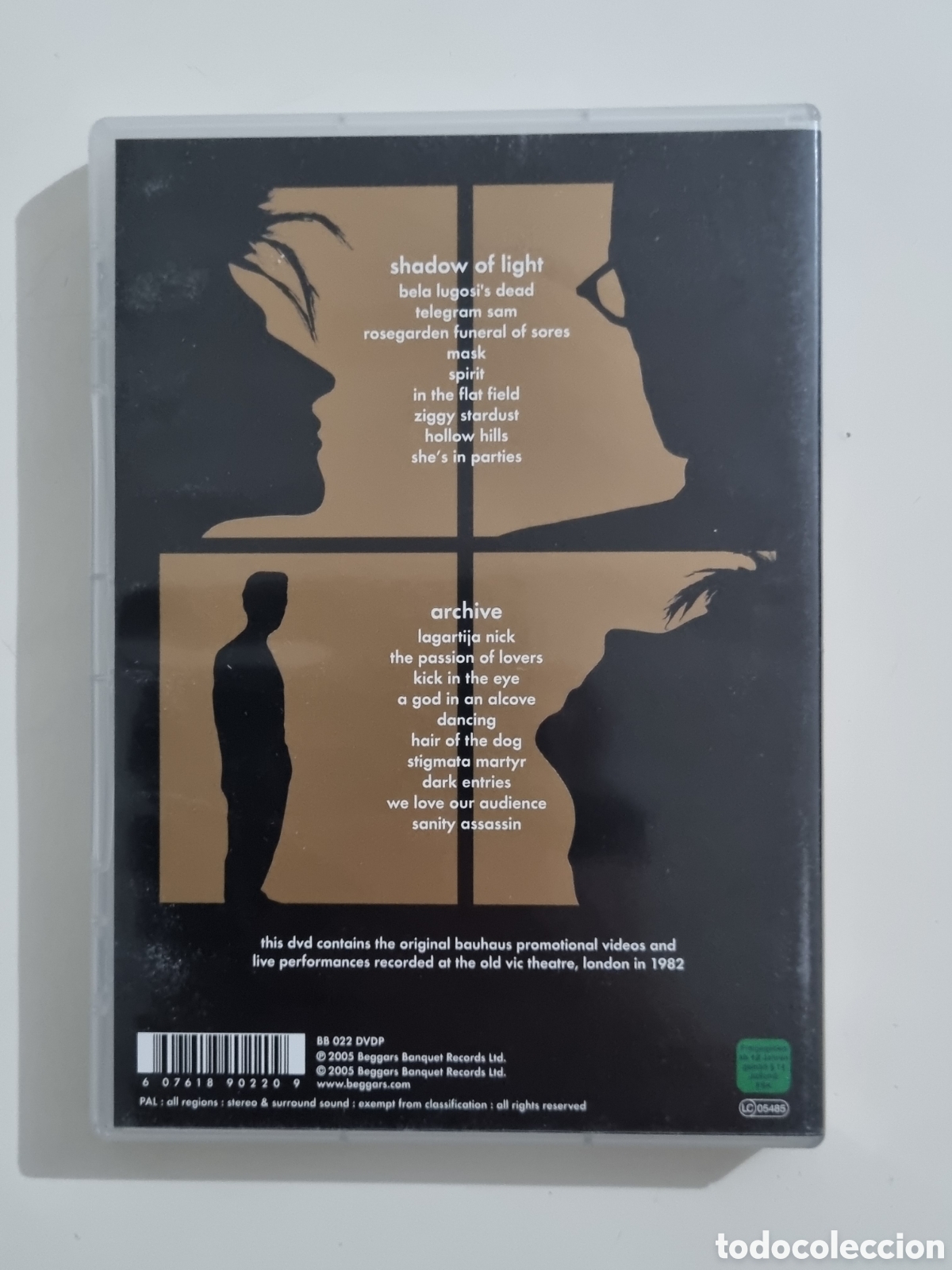 bauhaus. shadow of light / archive. dvd. 2005 - Compra venta en 