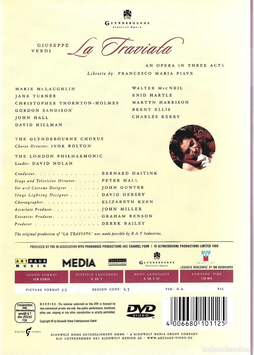 V&iacute;deos y DVD musicales: GIUSEPPE VERDI LA TRAVIATA - Foto 2