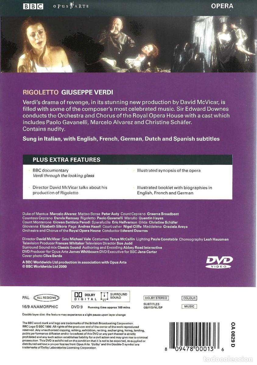 V&iacute;deos y DVD musicales: GIUSEPPE VERDI RIGOLETTO - Foto 2