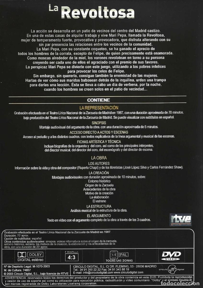 V&iacute;deos y DVD musicales: LA REVOLTOSA DE RUPERTO CHAP&Iacute; - Foto 2