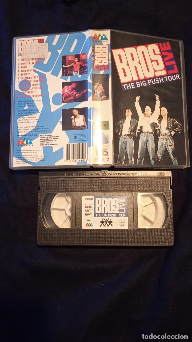 V&iacute;deos y DVD Musicales: Bros Live - The Big Push Tour - VHS.