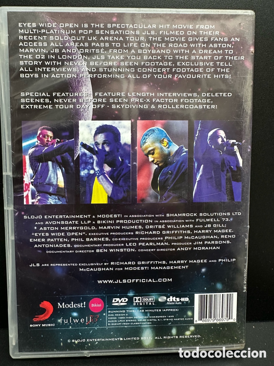 V&iacute;deos y DVD musicales: JLS - Eyes Wide Open (DVD) - Foto 2