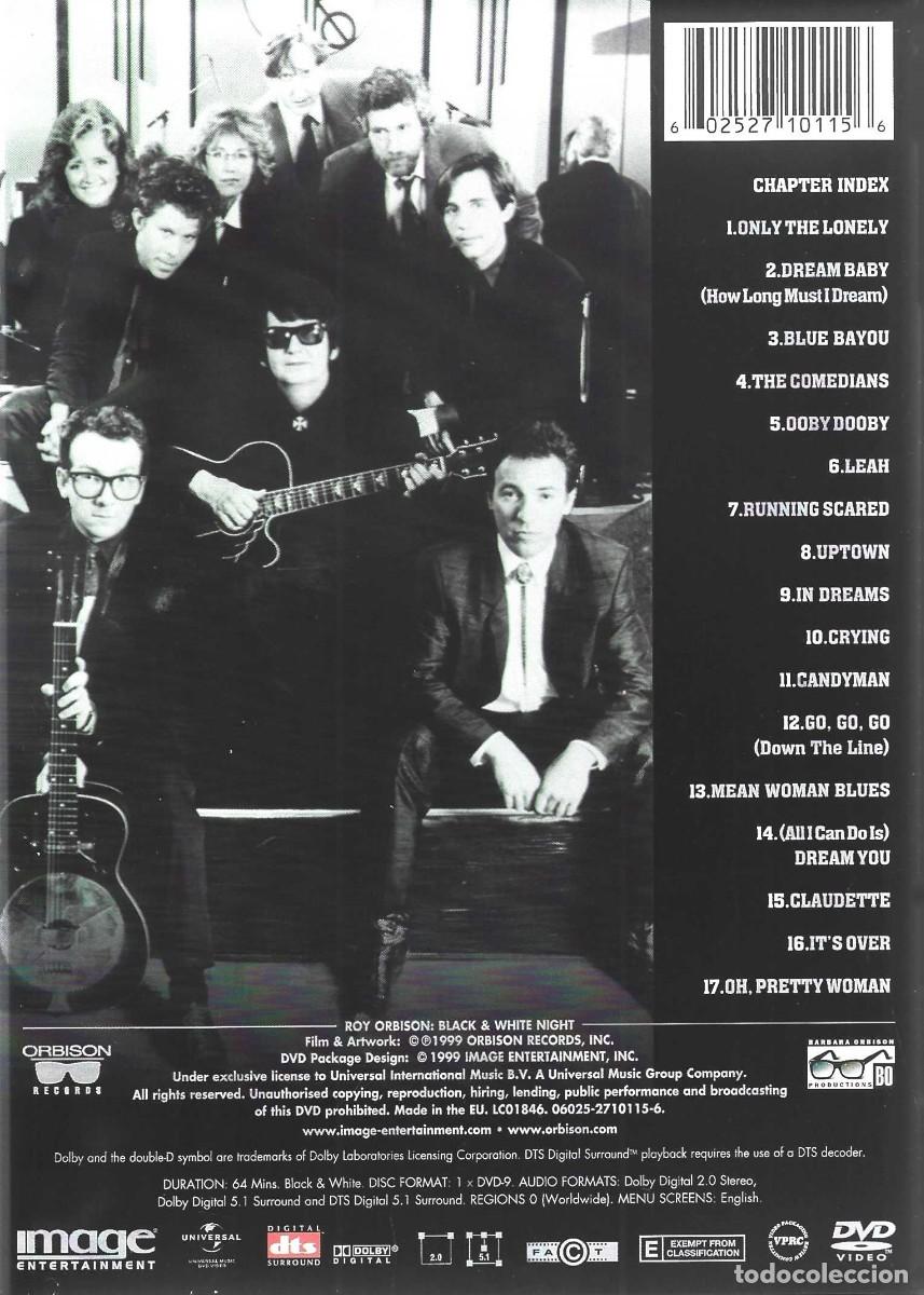 V&iacute;deos y DVD musicales: ROY ORBISON &uml;BLACK & WHITE NIGHT&uml;(DVD) - Foto 2