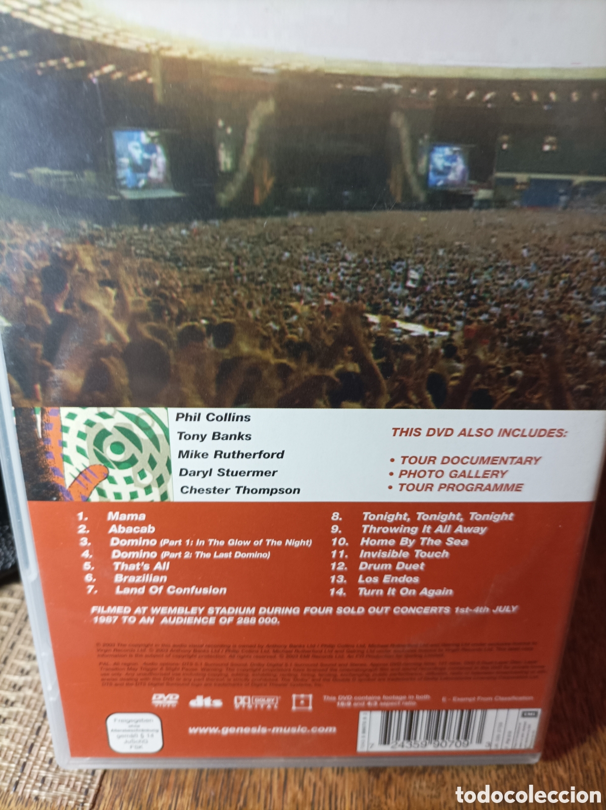 V&iacute;deos y DVD musicales: Genesis. Live at wembley stadium. - Foto 2