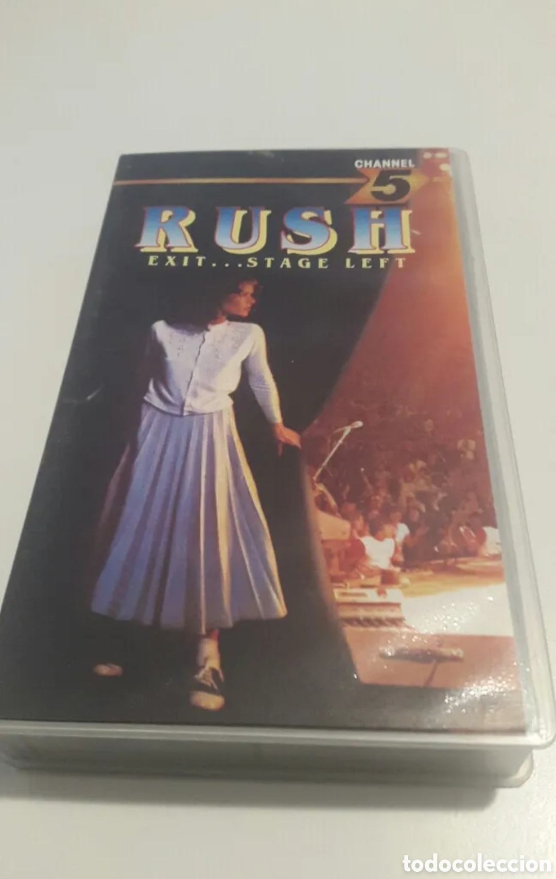 V&iacute;deos y DVD musicales: VHS. RUSH. &Eacute;XIT...STAGE LEFT. - Foto 1
