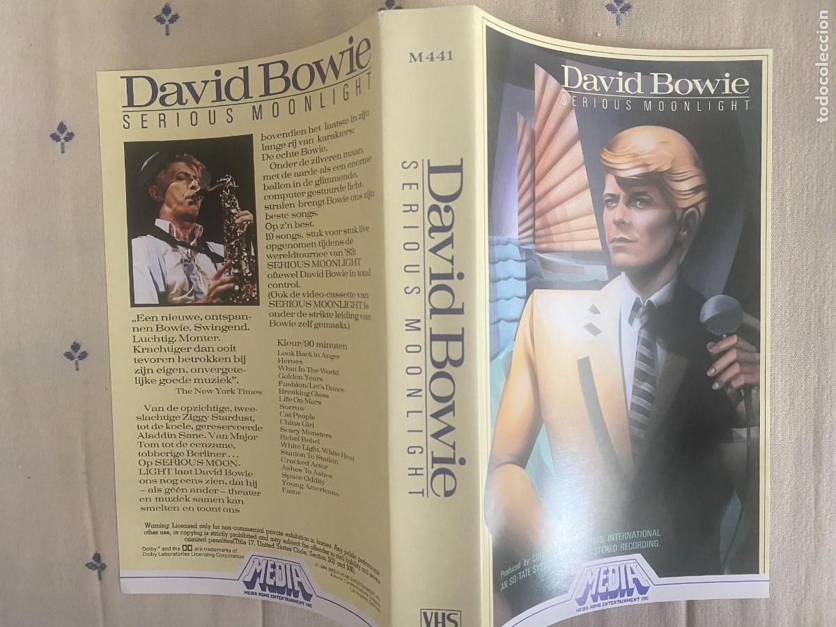 V&iacute;deos y DVD musicales: VHS DAVID BOWIE-SERIOUS MOONLIGHT - Foto 8