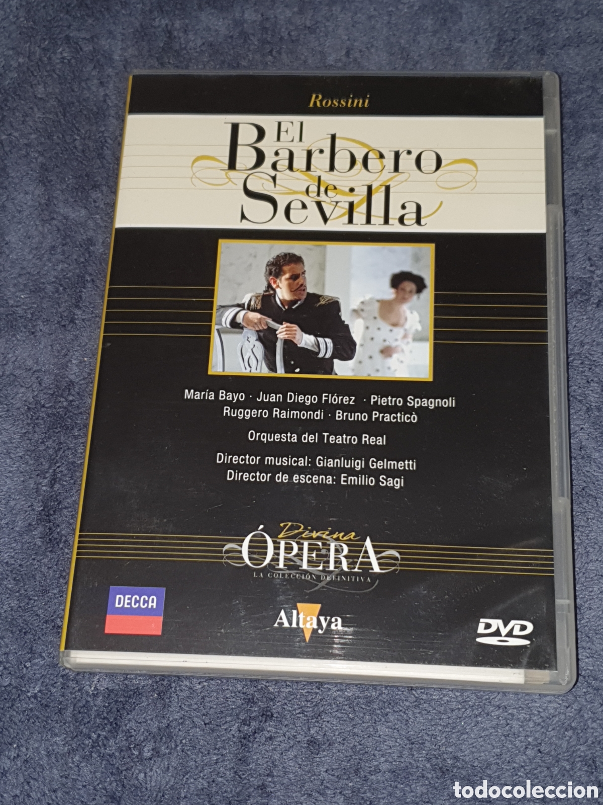 V&iacute;deos y DVD Musicales: 38-Dvd. Divina &Oacute;pera - El Barbero De Sevilla, Edici&oacute;n 2 Discos, 2&ordf; Mano, Muy Buen Estado.