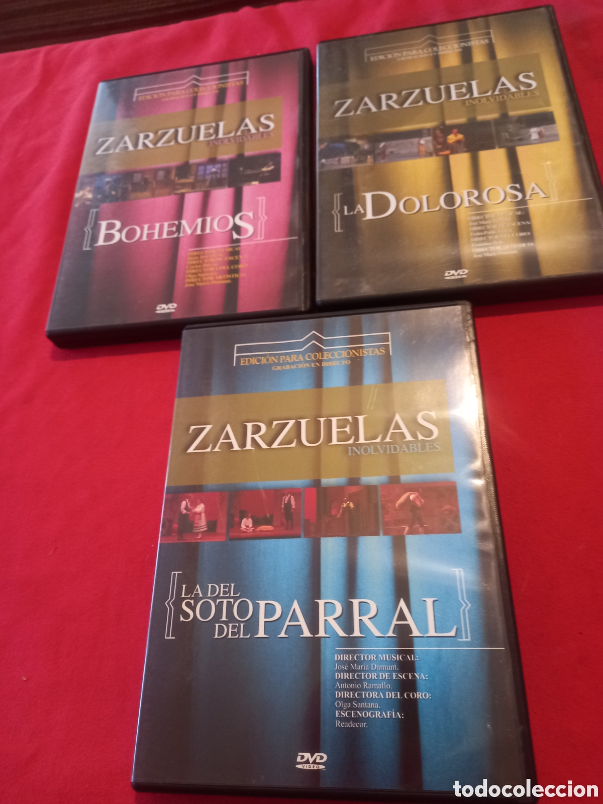 Video e DVD Musicali: Zarzuelas inolvidables. Tres DVD: 1-3-16.