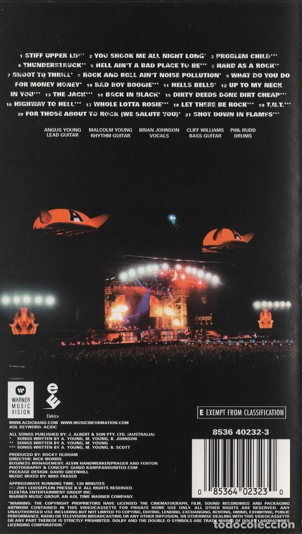 V&iacute;deos y DVD musicales: AC/DC &lrm;&ndash; Stiff Upper Lip Live - VHS - Foto 2