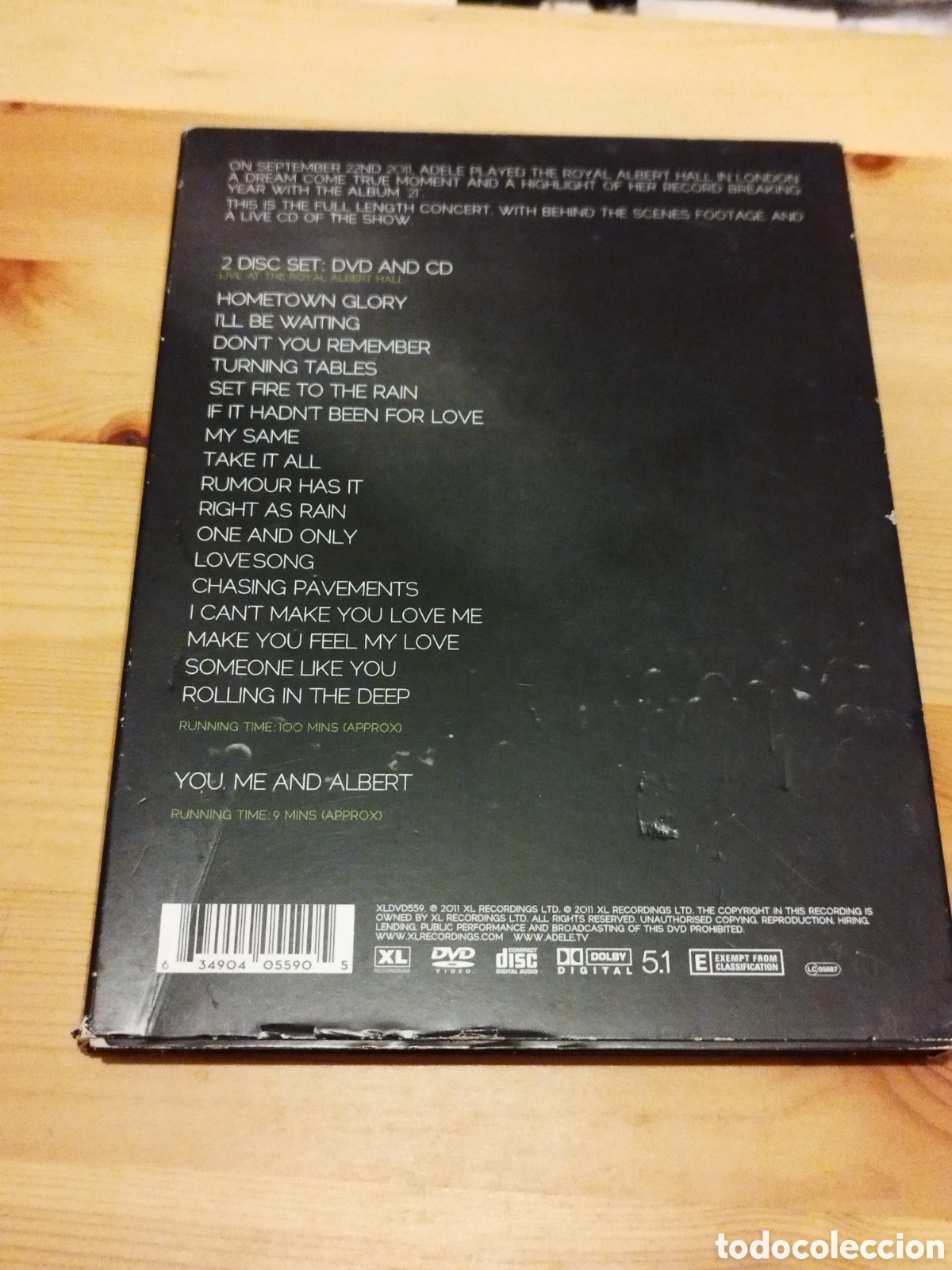 V&iacute;deos y DVD musicales: DVD+CD de Adele. Live at The Royal Albert Hall - Foto 2