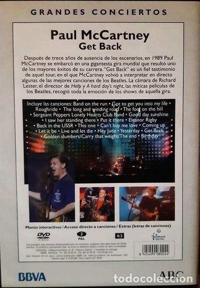 V&iacute;deos y DVD musicales: Paul McCartney &lrm;&ndash; Get Back - DVD - Foto 2