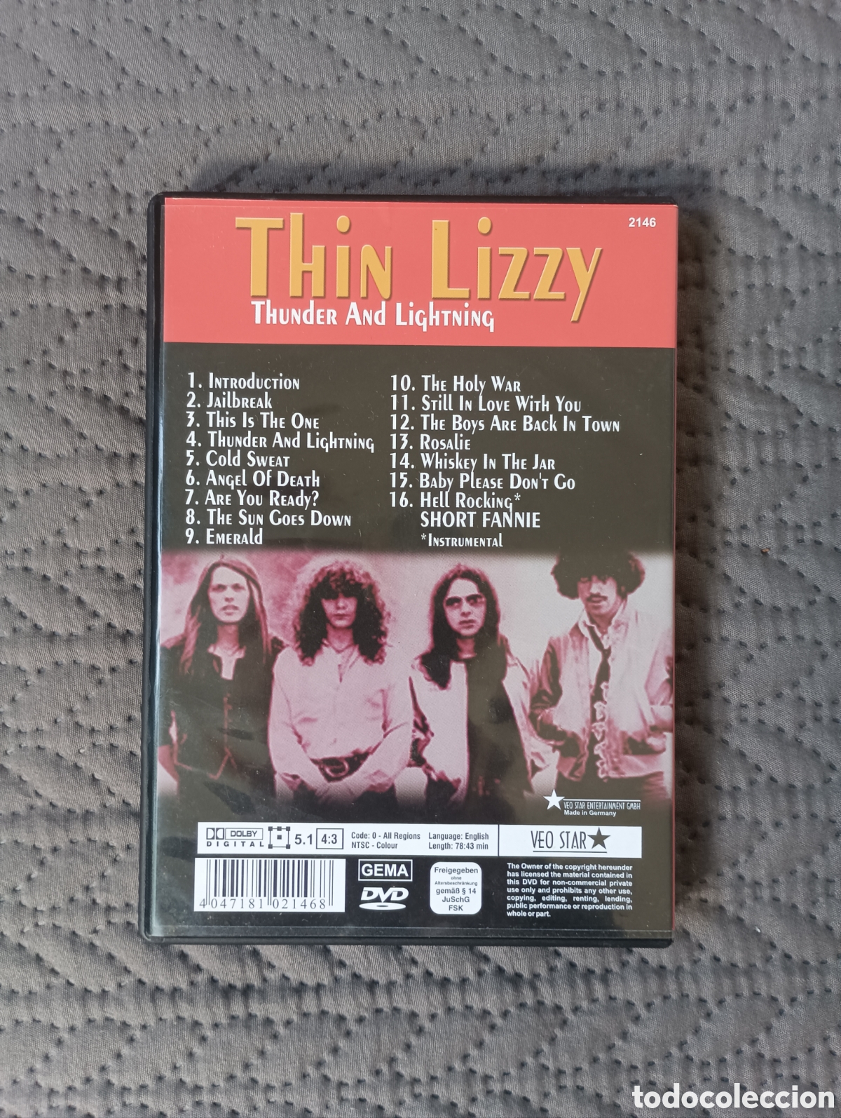 V&iacute;deos y DVD musicales: DVD THIN LIZZY &mdash; Thunder and Lighting. Ingl&eacute;s/English - Foto 2