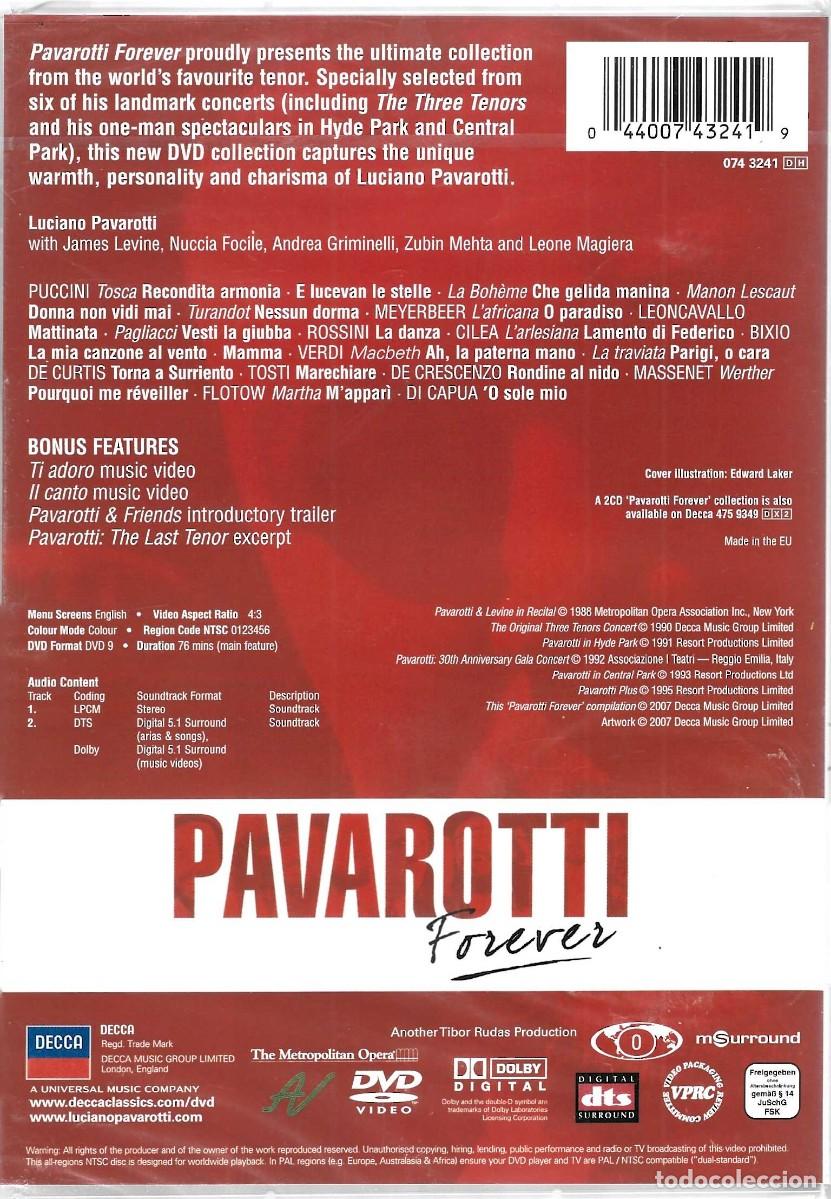 V&iacute;deos y DVD musicales: PAVAROTTI FOREVER (PRECINTADO) - Foto 2