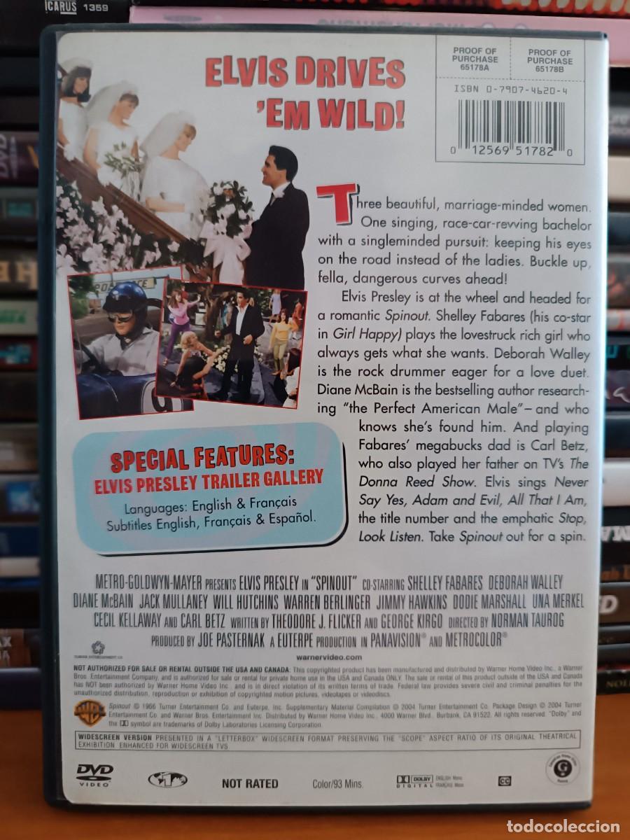 V&iacute;deos y DVD musicales: SPINOUT -ELVIS - DVD - Foto 2