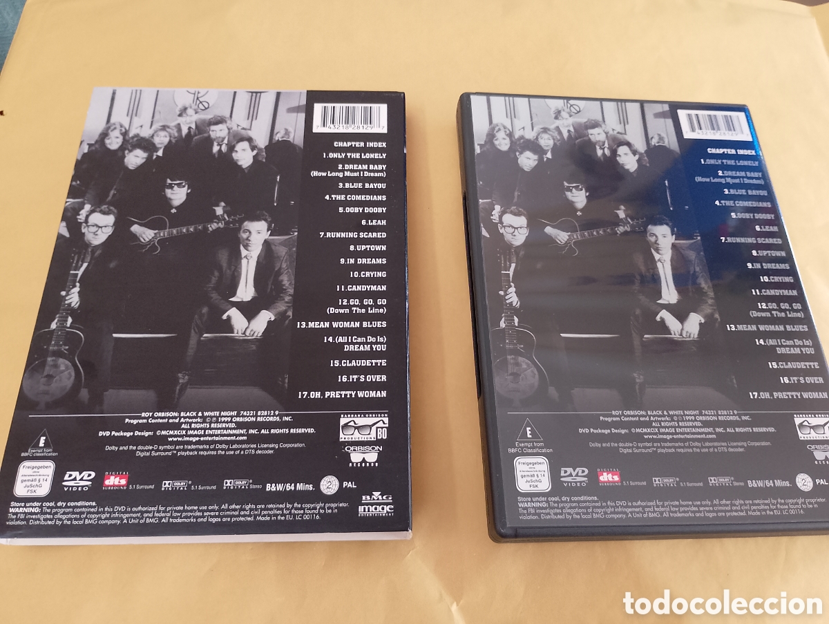 V&iacute;deos y DVD musicales: Dvd. Roy Orbison. Black & White. Night. - Foto 2