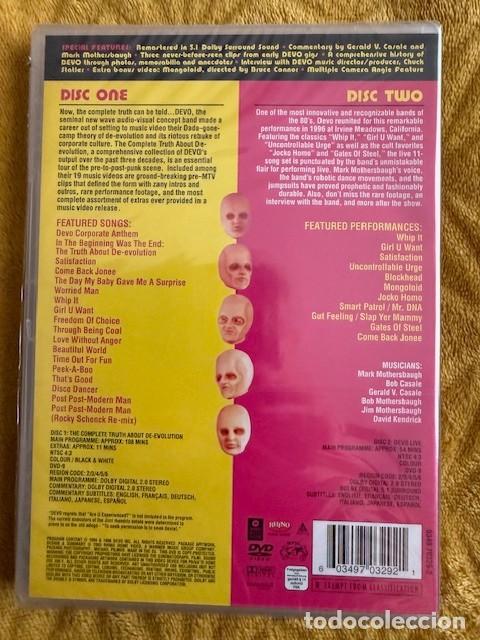 V&iacute;deos y DVD musicales: DEVO - 2 DVDs - THE COMPLETE TRUTH ABOUT DE-EVOLUTION & DEVO LIVE - Foto 2