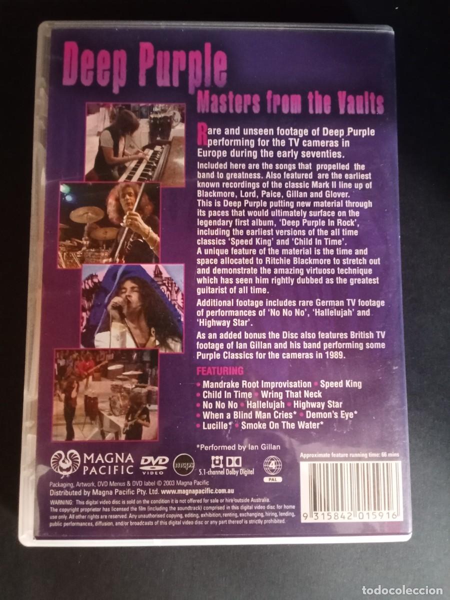 V&iacute;deos y DVD musicales: DEEP PURPLE - MASTERS FROM DE VAULTS - DVD+LIBRETO - Foto 2