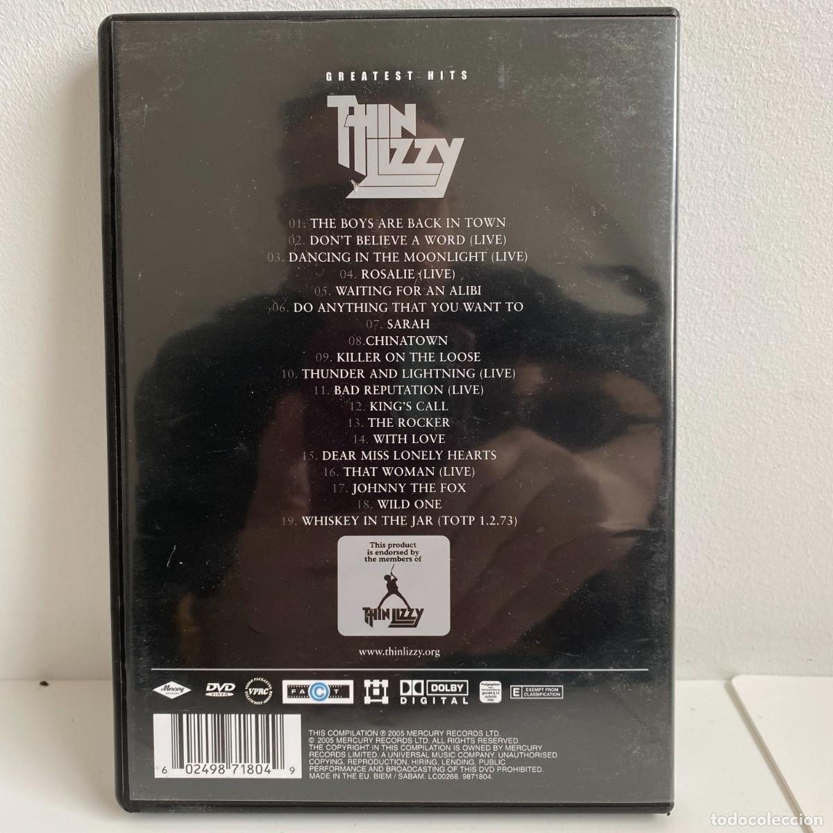 V&iacute;deos y DVD musicales: Thin Lizzy - Greatest Hits (DVD) - Foto 2