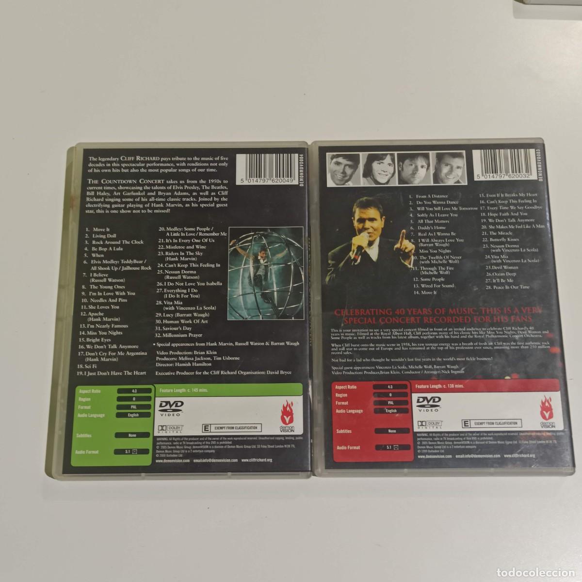 V&iacute;deos y DVD musicales: Lote 5 dvds Cliff Richard - Foto 3