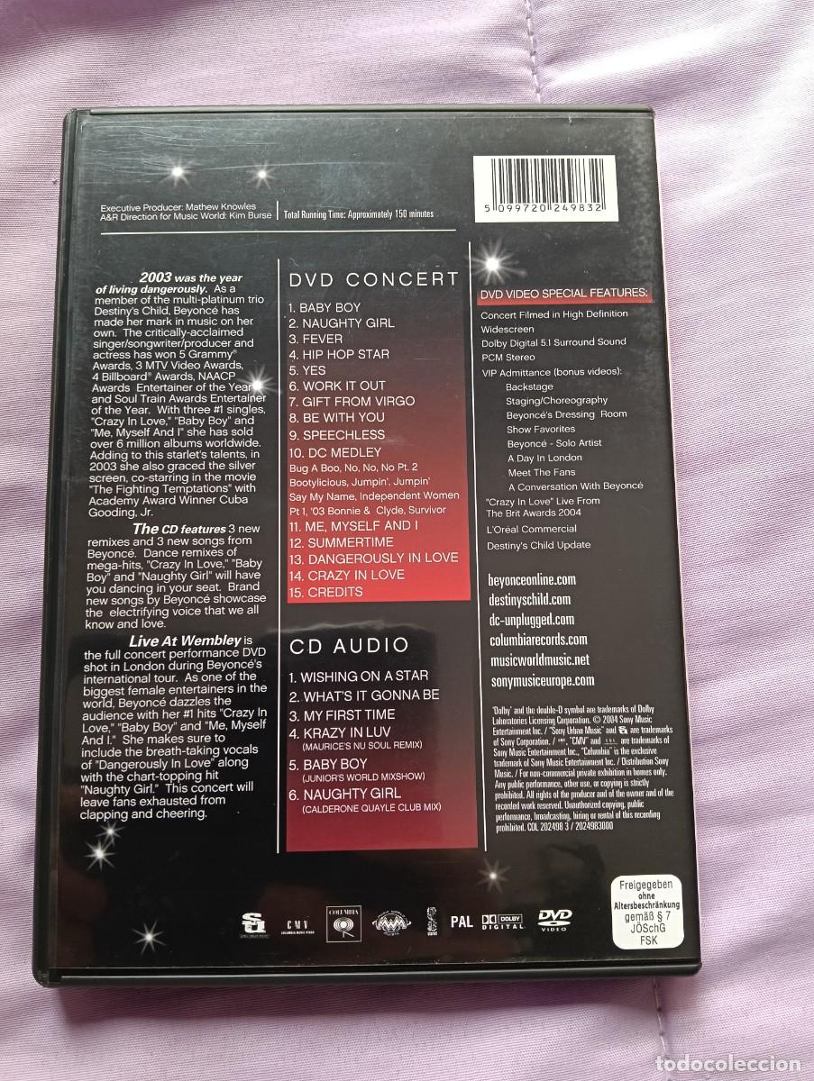 V&iacute;deos y DVD musicales: DVD + CD Beyonc&eacute; - Live at Wembley - Foto 2