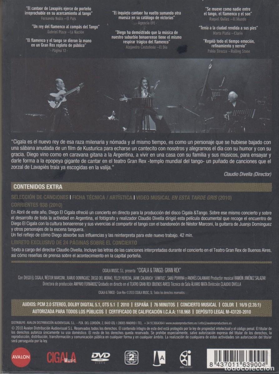 V&iacute;deos y DVD musicales: Cigala & Tango dvd Gran Rex 2010 - Foto 2