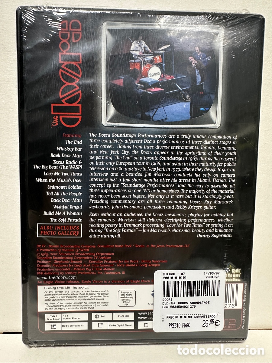 V&iacute;deos y DVD musicales: The Doors - Soundstage Performances (DVD) - Foto 2