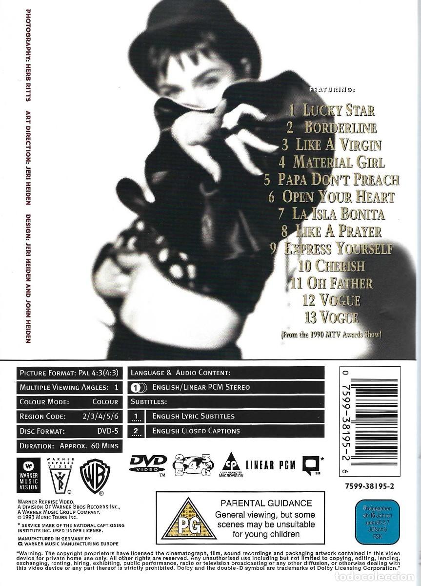 V&iacute;deos y DVD musicales: MADONNA THE IMMACULATE COLLECTION - Foto 2