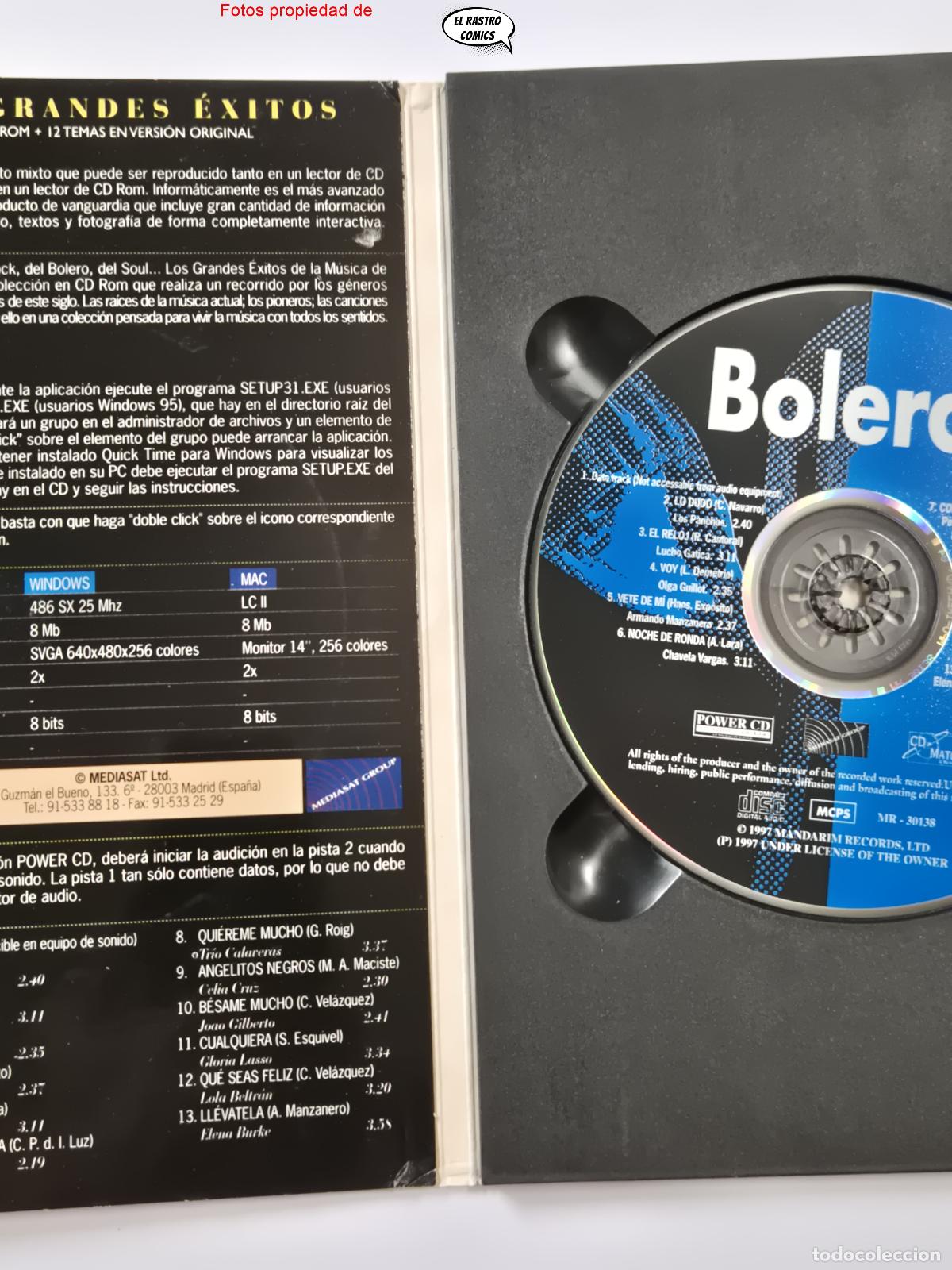 V&iacute;deos y DVD musicales: Los grandes exitos, BOLEROS, CD / CD ROM, Power CD, DCDM System 1997, D2 - Foto 3