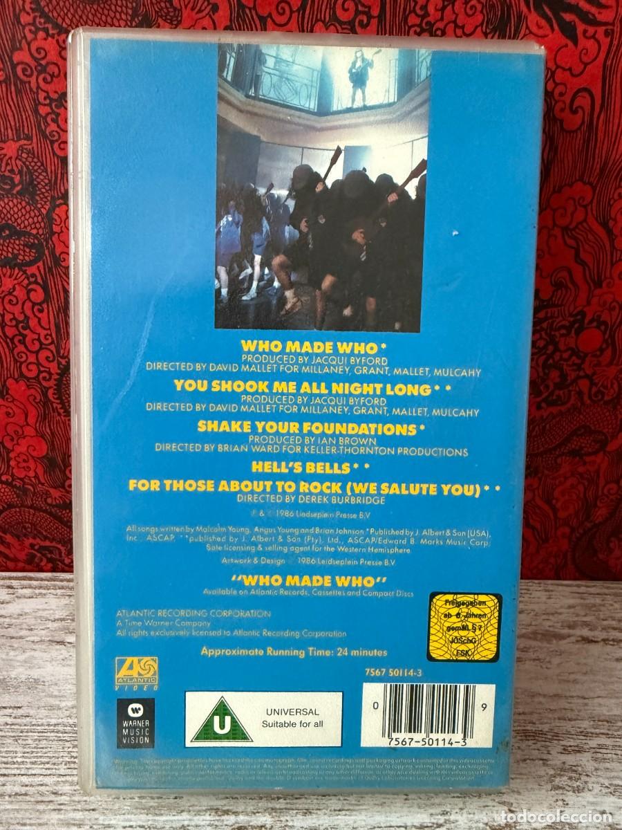 V&iacute;deos y DVD musicales: AC/DC - Who Made Who (VHS) - Foto 2