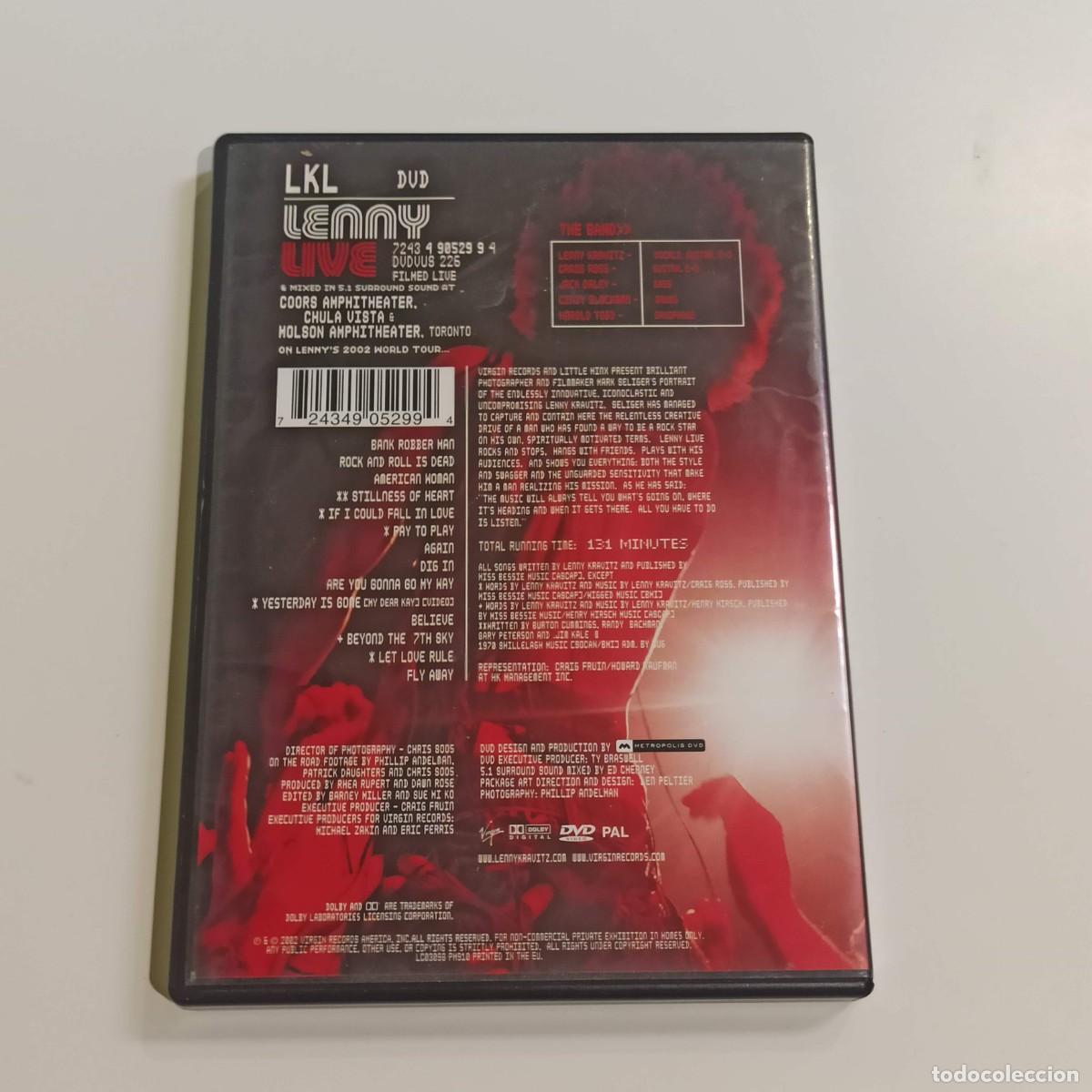 V&iacute;deos y DVD musicales: Dvd Lenny Kravitz live - Foto 2