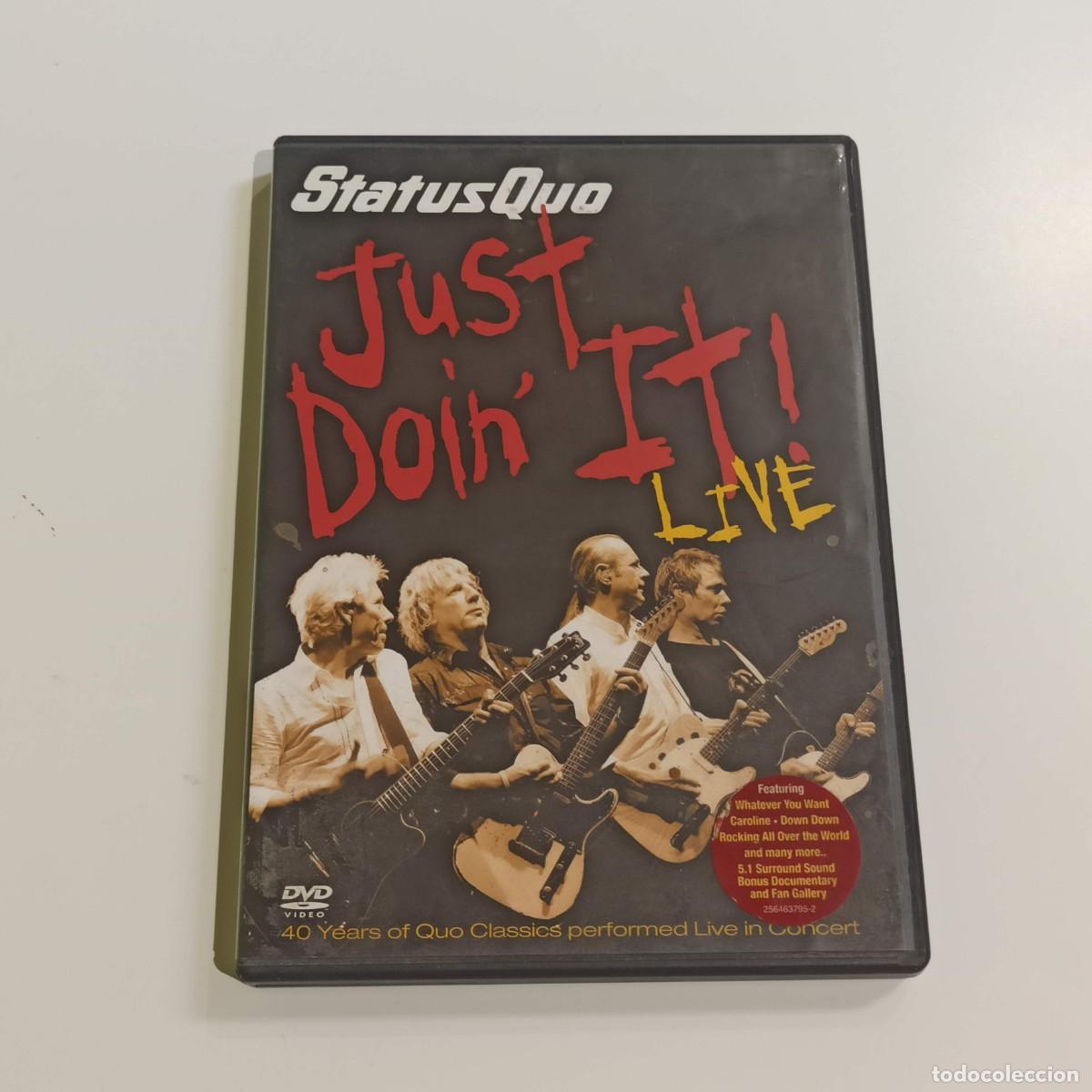V&iacute;deos y DVD musicales: Dvd Status Quo Just doint it live - Foto 1