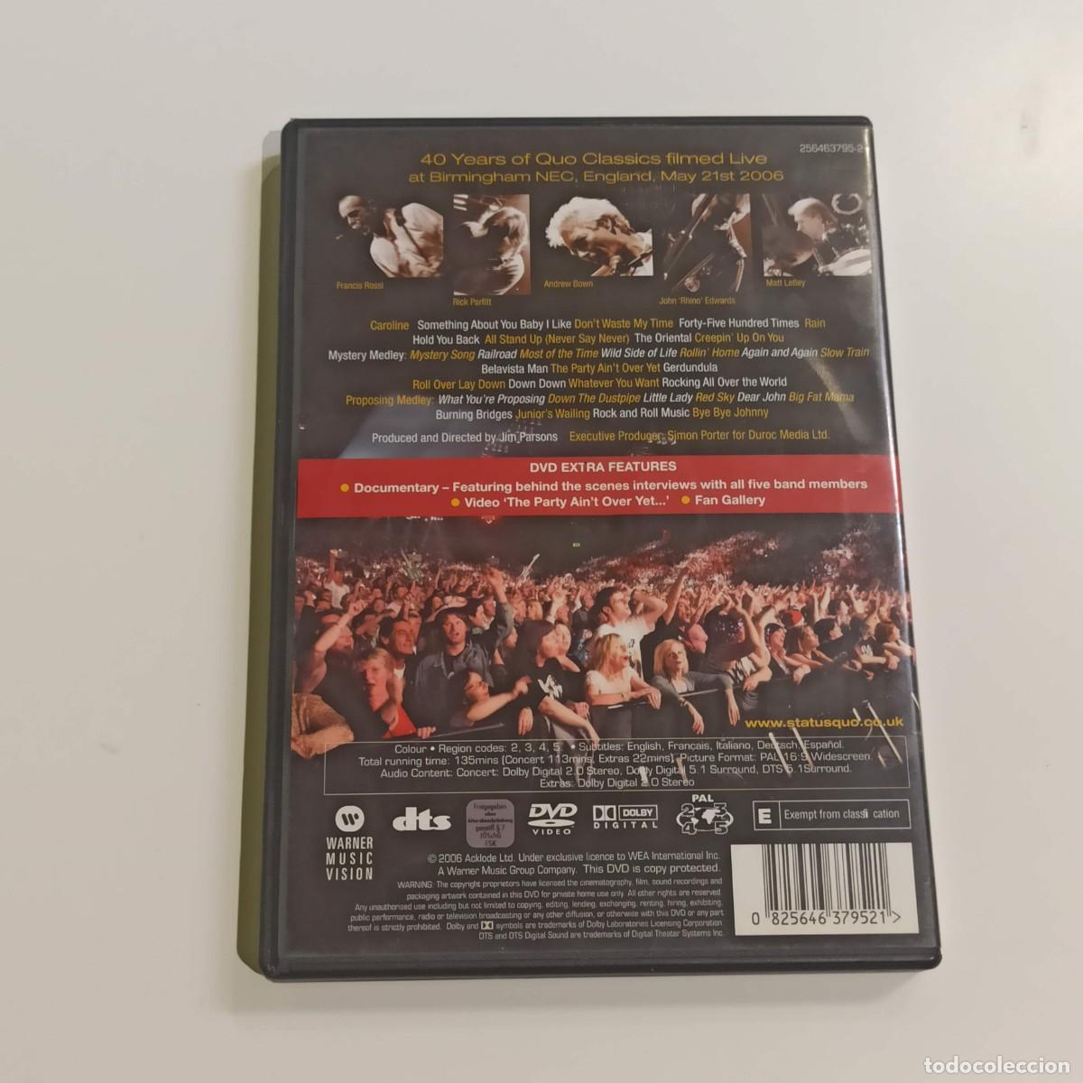 V&iacute;deos y DVD musicales: Dvd Status Quo Just doint it live - Foto 2