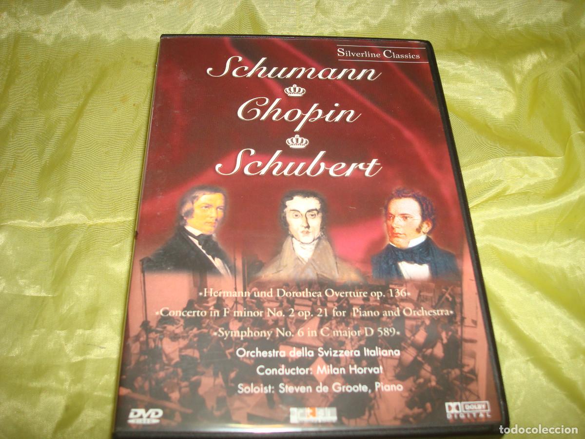 V&iacute;deos y DVD musicales: SCHUMANN / CHOPIN / SCHUBERT. SILVERLINE CLASSICS. DVD. IMPECABLE(#) - Foto 1
