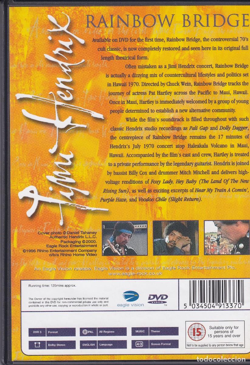 V&iacute;deos y DVD musicales: Jimi Hendrix - Rainbow Bridge DVD - Foto 2
