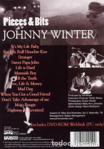 V&iacute;deos y DVD musicales: Johnny Winter - Pieces & Bits DVD - Foto 2