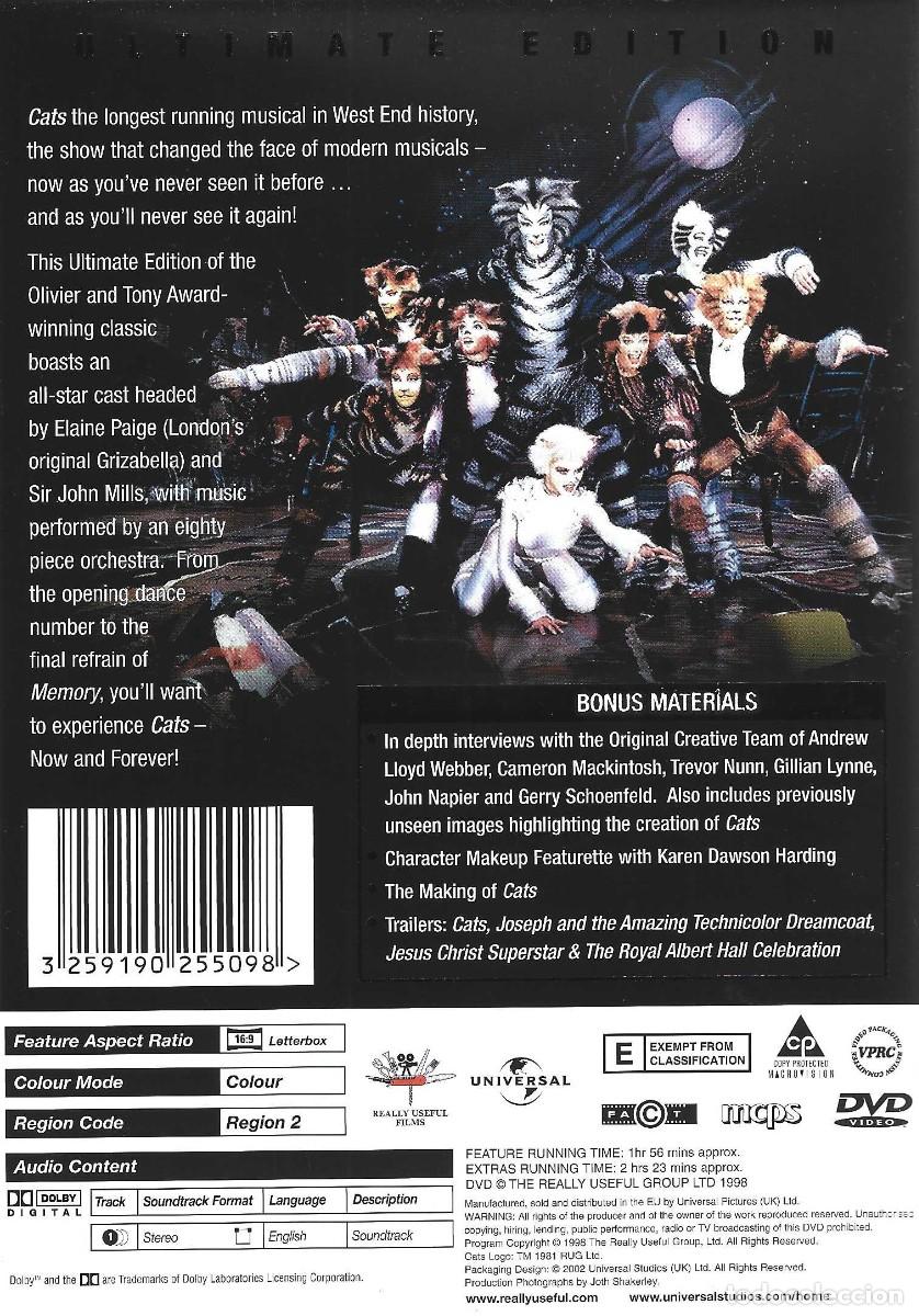 V&iacute;deos y DVD musicales: CATS ULTIMATE EDITION - Foto 2