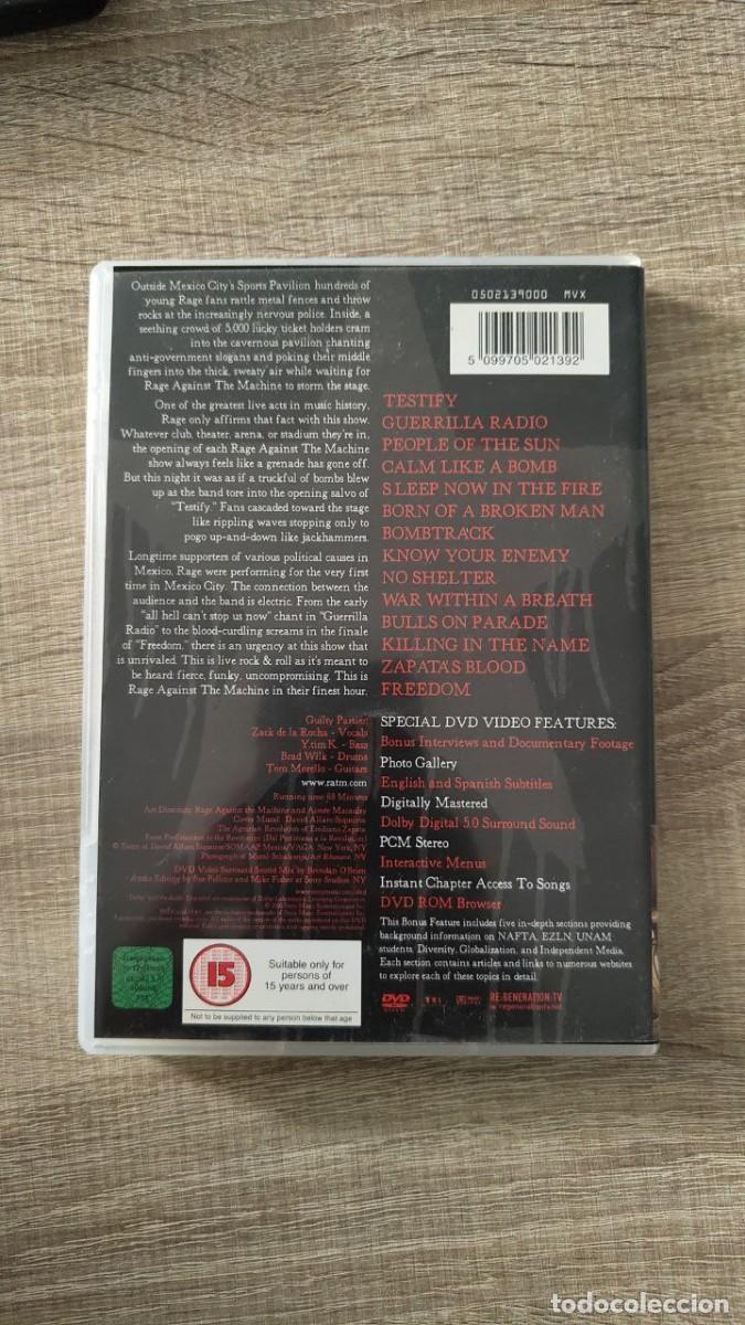 V&iacute;deos y DVD musicales: DVD Rage Against The Machine - Foto 2
