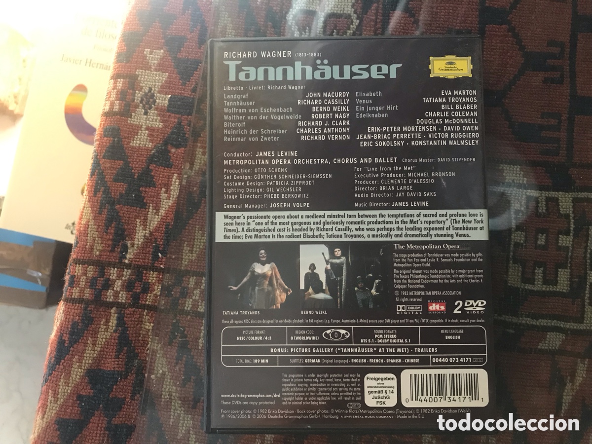V&iacute;deos y DVD musicales: Tannhauser. Wagner - Foto 3