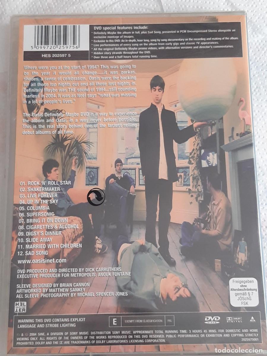 V&iacute;deos y DVD musicales: Oasis - Definitely maybe (Precintado) DVD - Foto 2
