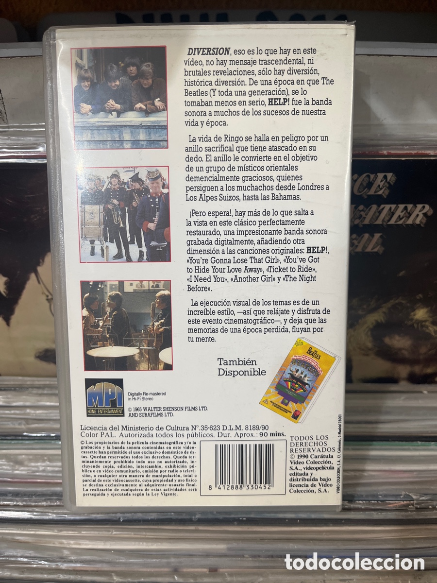 V&iacute;deos y DVD musicales: help the beatles vhs - Foto 2
