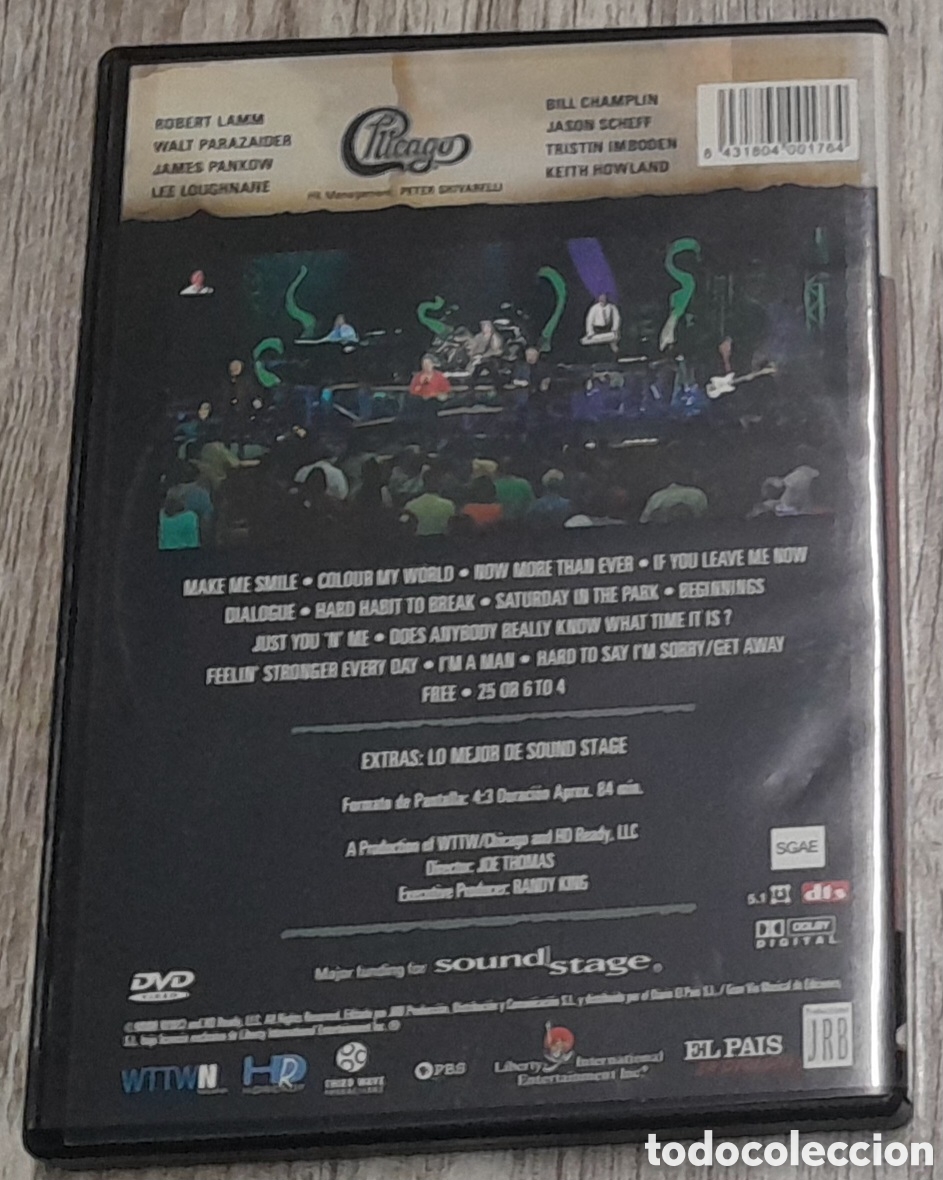 V&iacute;deos y DVD musicales: CHICAGO - LIVE - DVD - Foto 2
