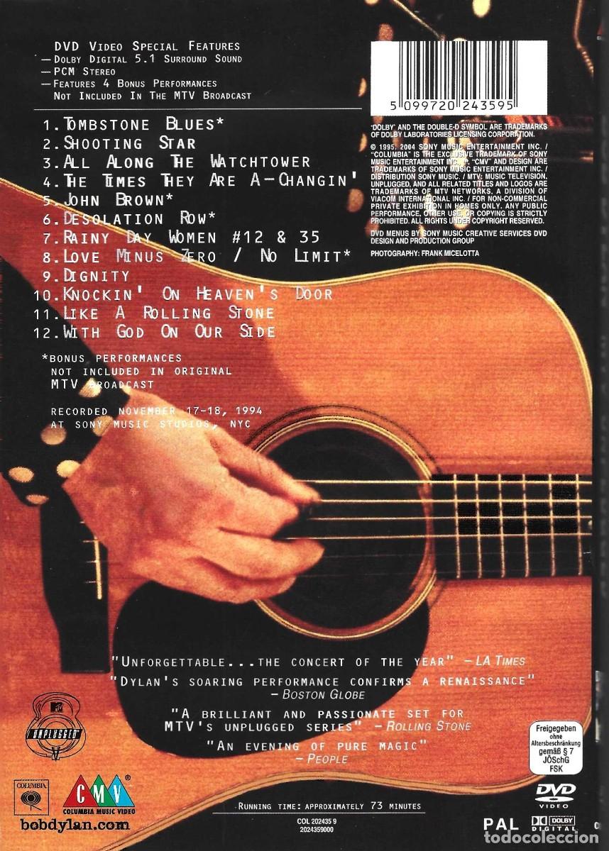 V&iacute;deos y DVD musicales: BOB DYLAN UNPLUGGED (DVD)........ - Foto 2