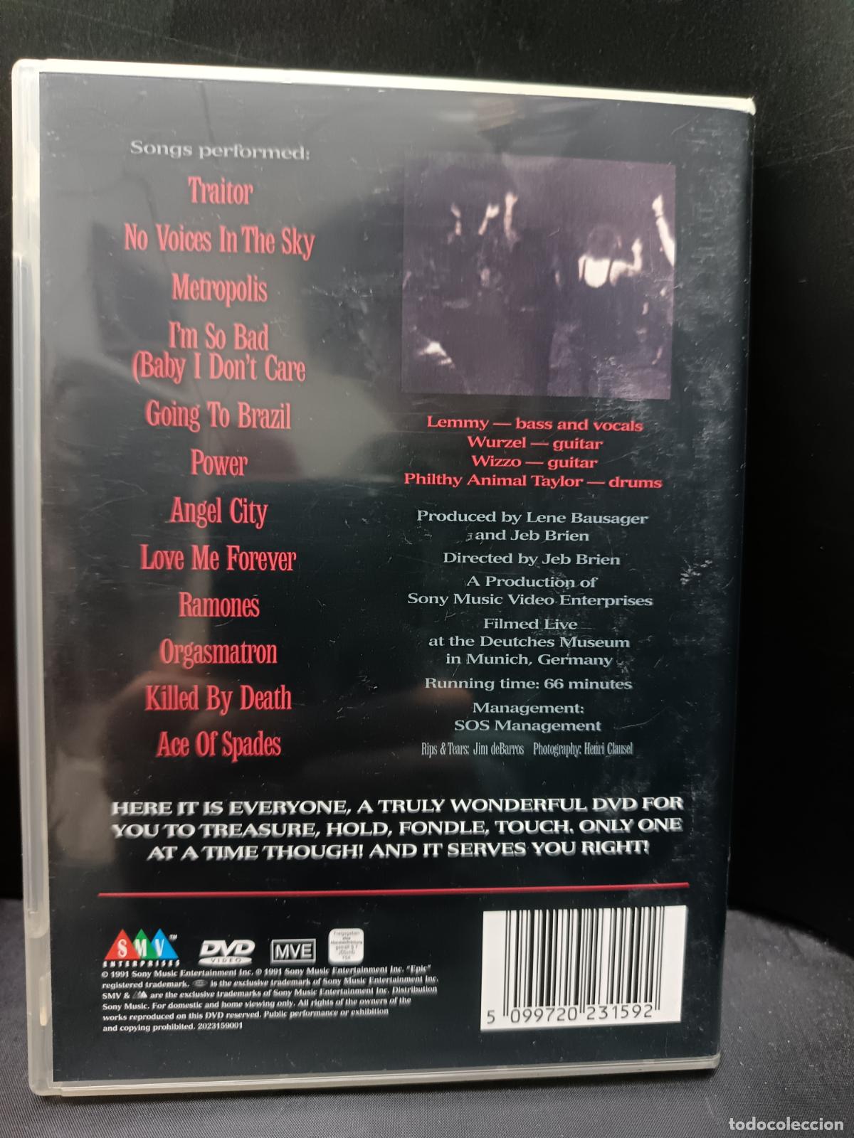 V&iacute;deos y DVD musicales: MOTORHEAD LIVE:EVERYTHING LOUDER THAN EVERYTHING ELSE- DVD - Foto 2